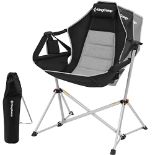 RRP £99.98 KingCamp Swinging Camping Chair for Adults Lightweight
