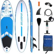 RRP £178.65 WelandFun Inflatable Stand Up Paddle Board 320x83x15cm