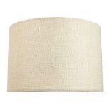 RRP £21.77 Contemporary and Sleek 12 Inch Cream Linen Fabric Drum