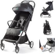 RRP £136.28 Urban Kanga Wallaby Lightweight (only 5 Kg) and Compact Travel Stroller (Black)