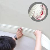 RRP £29.25 Paintable Baseboard Trim | Peel and Stick Self-Adhesive