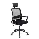 RRP £59.86 T-THREE. Adjustable headrest Office Chair Ergonomic