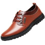 RRP £29.45 Men's Dress Shoes Leather Brogues Lace-ups Oxford Derby