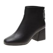 RRP £26.52 Plilima Women's Ankle Boots Block Heel Round Toe Middle