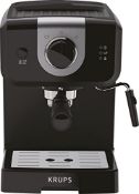RRP £78.15 Krups Opio Steam & Pump XP320840 Espresso Coffee Machine