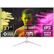 RRP £145.15 Thinlerain 27 Inch Monitor Full HD 1920x1080p IPS LED