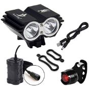 RRP £17.85 Nestling 5000Lm Bike Light Set