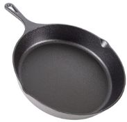 RRP £20.09 nuovva Pre-Seasoned Cast Iron Skillet Frying Pan Oven