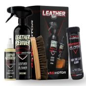 RRP £44.21 BassMotor Leather Cleaning Kit for Car Seats