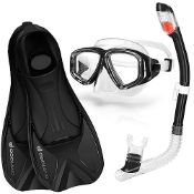 RRP £30.71 Odoland Snorkel Set for Adult Include Anti-Fog Snorkeling Mask