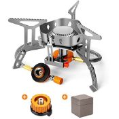 RRP £26.79 Odoland 3500W Windproof Camping Gas Stove Portable