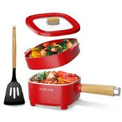 RRP £43.62 Audecook Electric Hot Pot with Steamer 2L