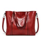 RRP £25.67 BRAND NEW STOCK Womens Handbags Soft Leather Large Capacity Retro Vintage