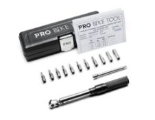 RRP £71.90 PRO Bike Tool 1/4 Inch Drive Click Torque Wrench Set