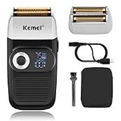 RRP £33.49 Kemei Foil Shaver for Men Electric Razor with Bald