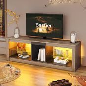 RRP £145.15 Bestier TV Stand Cabinet 140CM Modern TV Unit with
