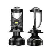 RRP £36.84 Heinmo H4 Led Headlight Bulbs Mini Projector Lens 9003