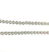 Platinum Tennis Diamond Collarate 2.00 Carats - Valued By IDI £22,750.00 - One hundred and three