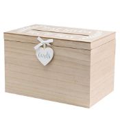 RRP £39.64 Love Story MDF Card Box Best Wishes For The Mr & Mrs 32cm-WWG933