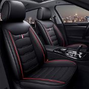 RRP £32.75 MONREBO Car Seat Cover Full Set Faux Leather 5 Seats