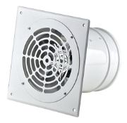RRP £55.76 160mm / 6'' White Metal Axial Silent Extractor Fan