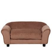RRP £100.49 PWTJ Dog Sofas and Chairs/Dog Beds with Soft Velvet