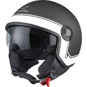 RRP £66.99 Agrius Score Solid Open Face Motorcycle Helmet XXL Matt Black
