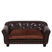 RRP £100.49 PWTJ Dog Bed/Dog Sofa and Chair with Copper Nail/Luxury