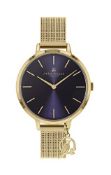 RRP £44.65 Sara Miller The Charm Collection Gold Plated Mesh Strap Watch SA4026