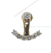 18ct Rose Gold Anita Ko Diamond Anchor Single Earring 0.15 Carats - Valued By AGI £2,500.00 - A