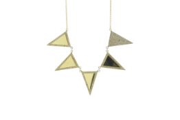 18ct Yellow Gold Diamond Triangle Bunting Necklet 2.23 Carats - Valued By AGI £7,995.00 - A gorgeous