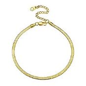 RRP £17.15 BRAND NEW STOCK U7 Women's Anklets Gold Ankle Bracelet for Teen Girls