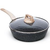 RRP £29.02 CAROTE Non Stick Frying Pan with Lid