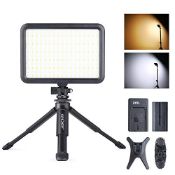 RRP £61.40 K&F Concept 204 LED Video Light with Mini Tripod Stand