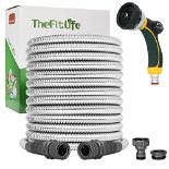 RRP £45.44 TheFitLife Metal Garden Hose Pipe