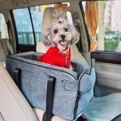 RRP £34.64 Dog Car Seat for Small Dogs Pet Car Booster Seat Detachable