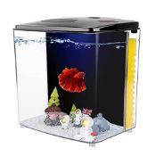 RRP £29.02 Craftsboys Fish Tank 4.5L Betta Aquarium Starter Kits with Backwall Filter