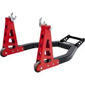 RRP £78.15 5066 - Black Pro Range B5066 Aluminium Heavy Duty Rear Paddock Stand