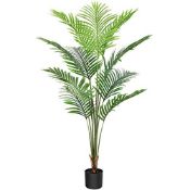 RRP £55.70 CROSOFMI Artificial Areca Palm Tree 150CM Fake Tropical Palm Plant