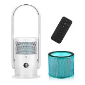 RRP £100.49 ULTTY Bladeless Tower Fan and Air Purifier in one