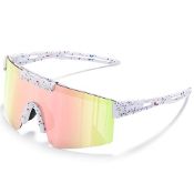 RRP £14.50 konqkin Cycling Glasses-Sports-Sunglasses-Mens-Womens-Polarised