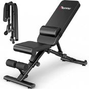 RRP £153.78 PASYOU Adjustable Weight Bench Full Body Workout Multi-Purpose