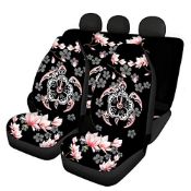 RRP £24.12 COEQINE 3 Piece Auto Seat Covers Full Set for Front Back