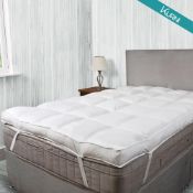 RRP £50.24 Kurni Mattress Topper 4 Inch Thick White