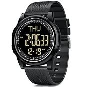 RRP £24.59 WIFORT Men Digital Watch Ultra-Thin and Wide-Angle Display