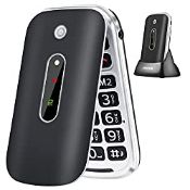 RRP £25.23 TOKVIA Flip Phone for Seniors with Large Buttons |