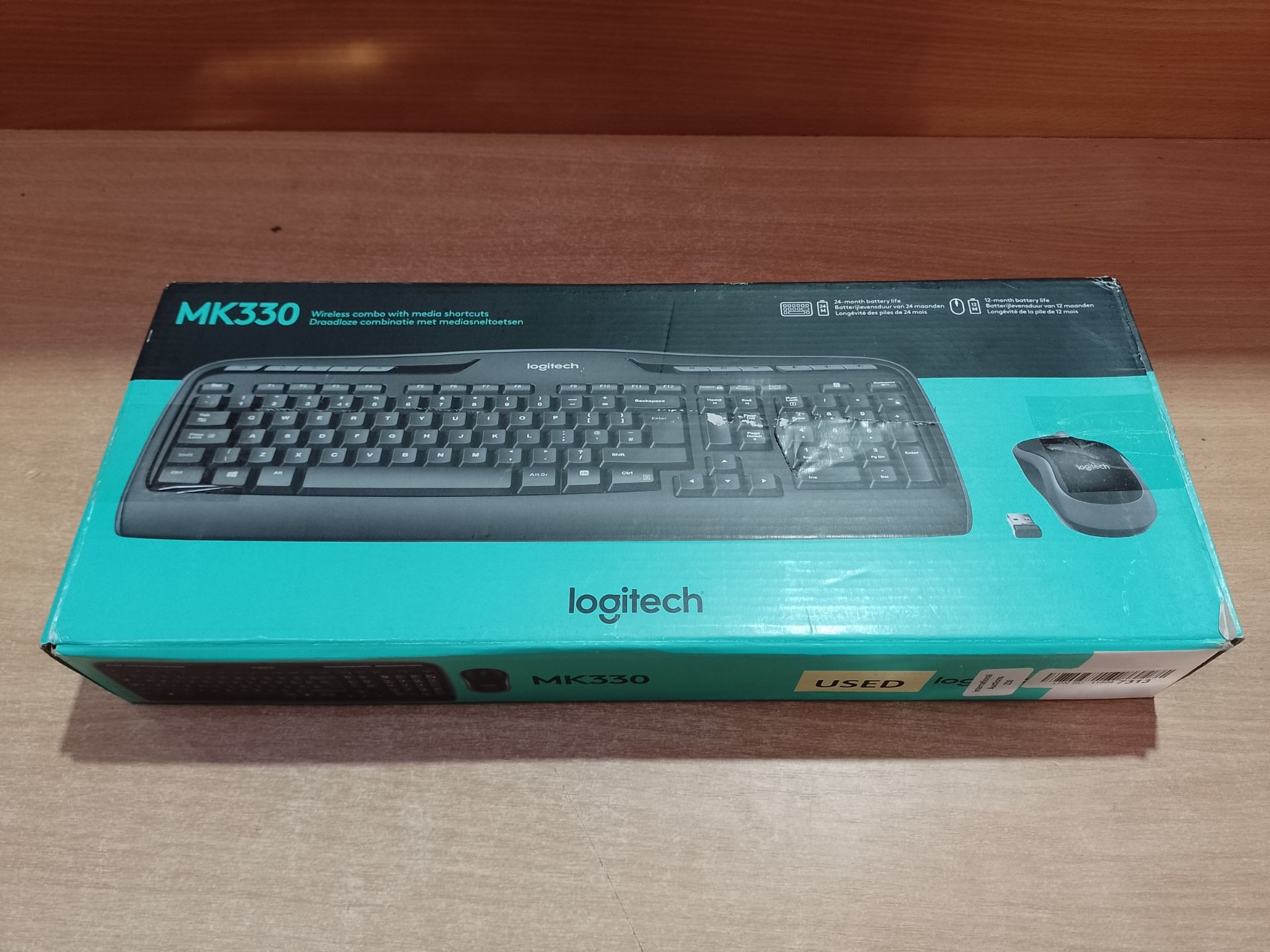 RRP £29.51 Logitech MK330 Wireless Keyboard and Mouse Combo for Windows - Image 2 of 2