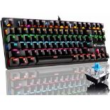 RRP £26.79 LexonElec ZIYOULANG Mechanical Gaming Keyboard 87 Keys