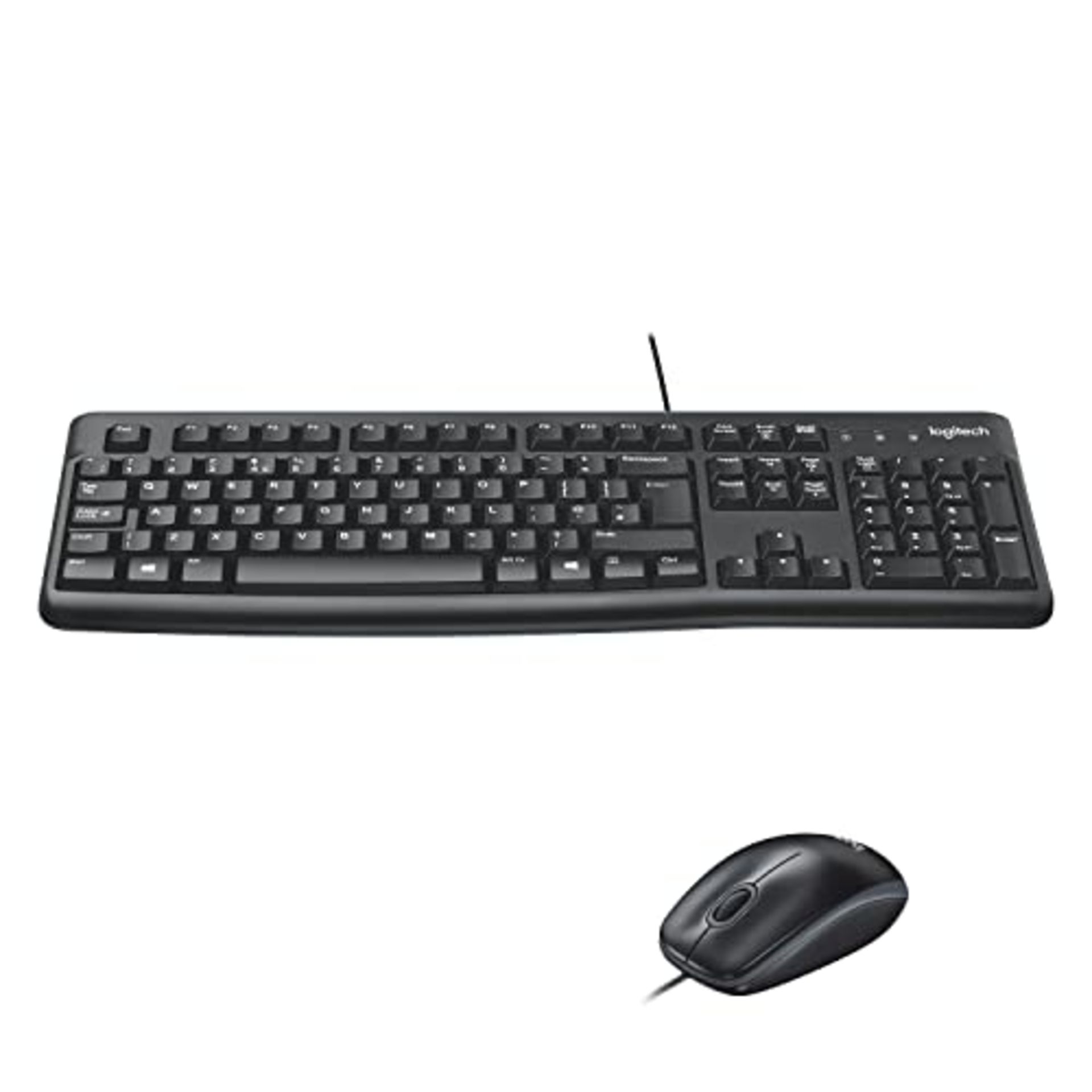 RRP £34.56 Logitech MK120 Wired Keyboard and Mouse Combo for Windows