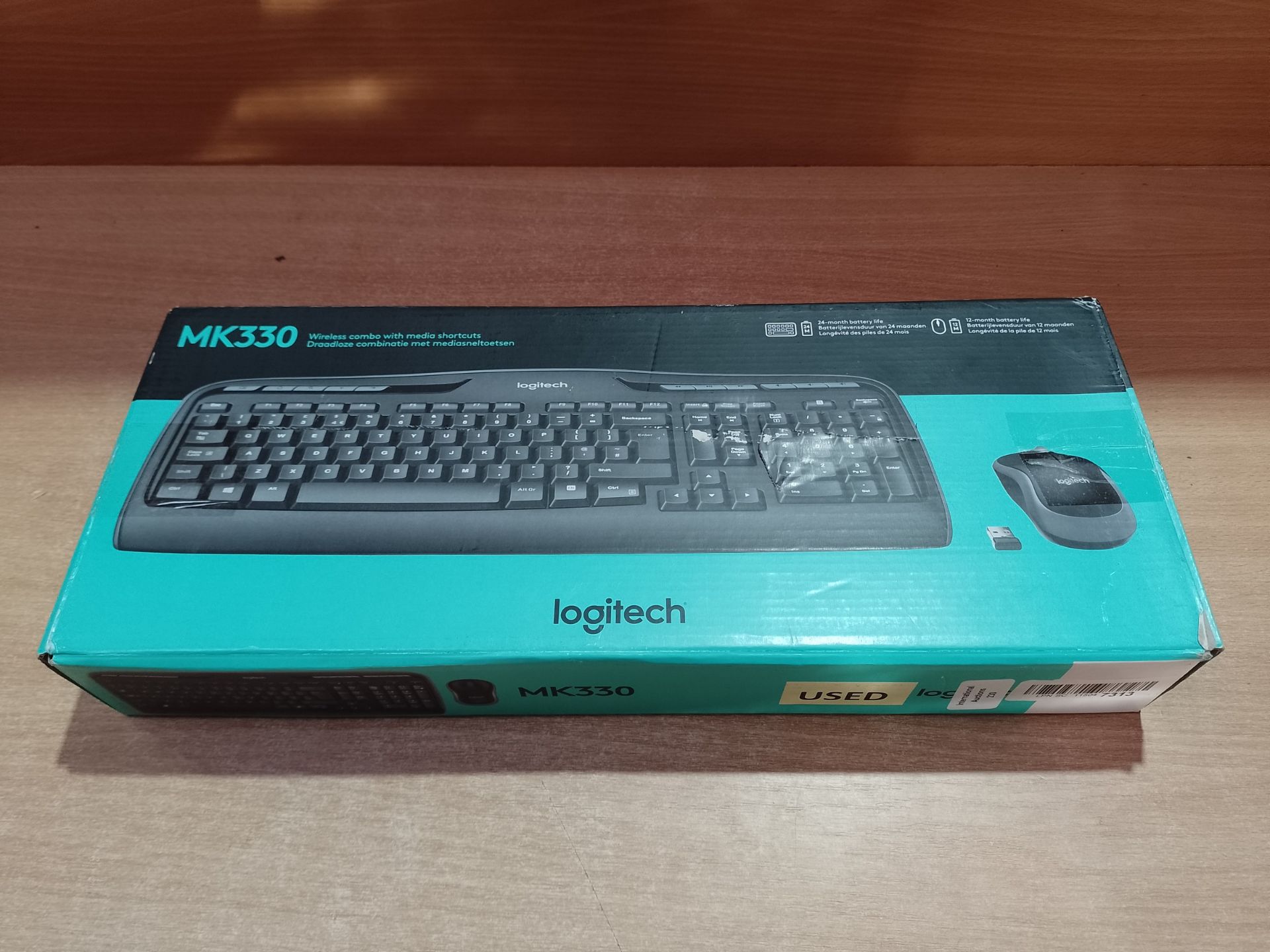 RRP £29.51 Logitech MK330 Wireless Keyboard and Mouse Combo for Windows - Image 2 of 2